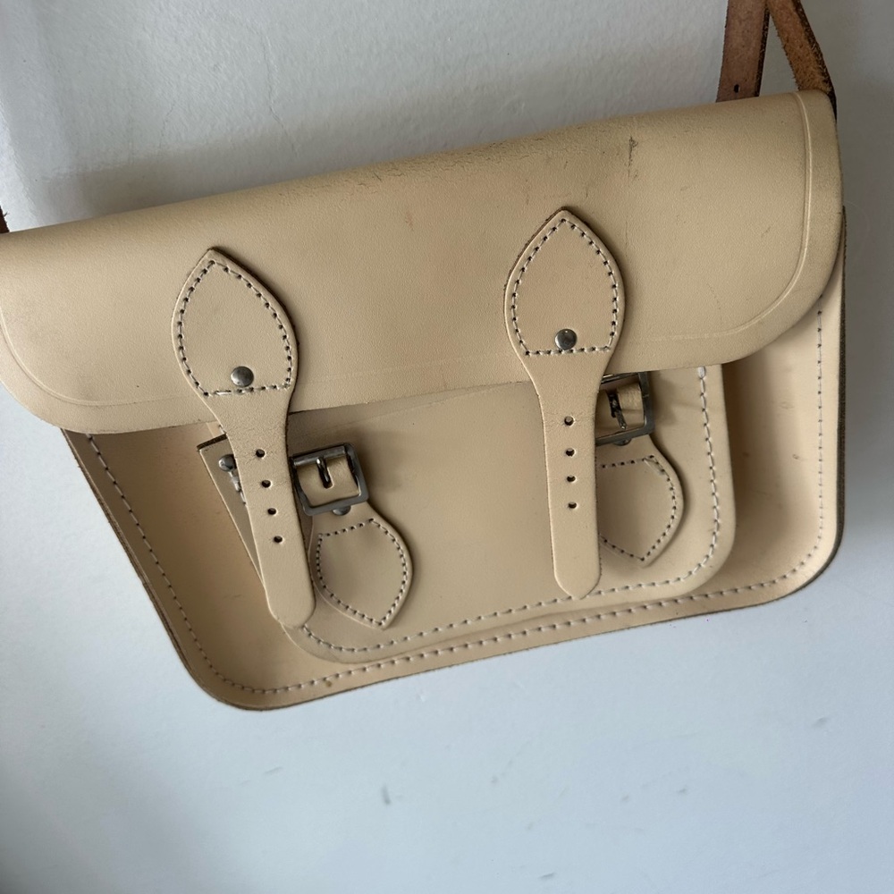 Beige Leather Purse